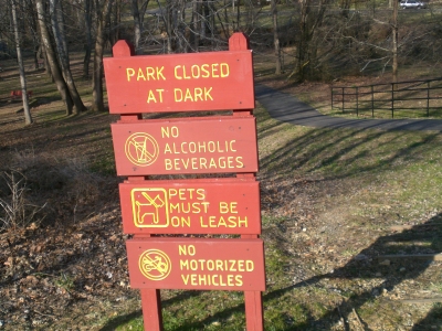 Regler i parken